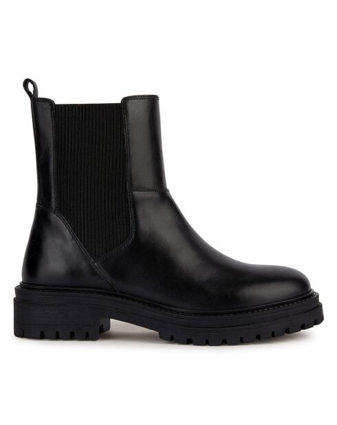 Chelsea Boots en Cuir Iridea noires