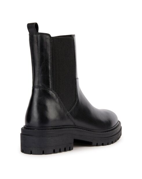 Chelsea Boots en Cuir Iridea noires