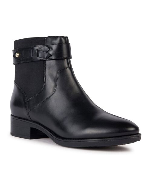 Boots en Cuir Felicity noires