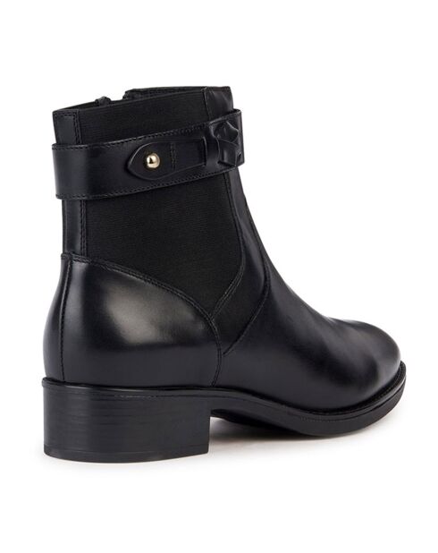 Boots en Cuir Felicity noires