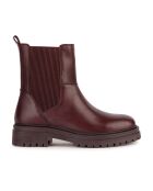 Chelsea Boots en Cuir Iridea bordeaux - Talon 3 cm