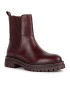 Chelsea Boots en Cuir Iridea bordeaux - Talon 3 cm