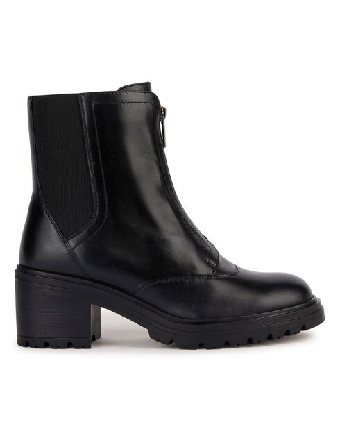 Chelsea Boots en Cuir Damiana noires - Talon 7.5 cm