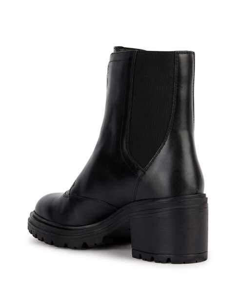 Chelsea Boots en Cuir Damiana noires - Talon 7.5 cm