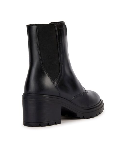 Chelsea Boots en Cuir Damiana noires - Talon 7.5 cm