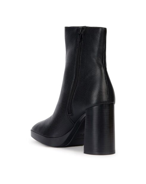 Boots en Cuir Teulada noires - Talon 9 cm