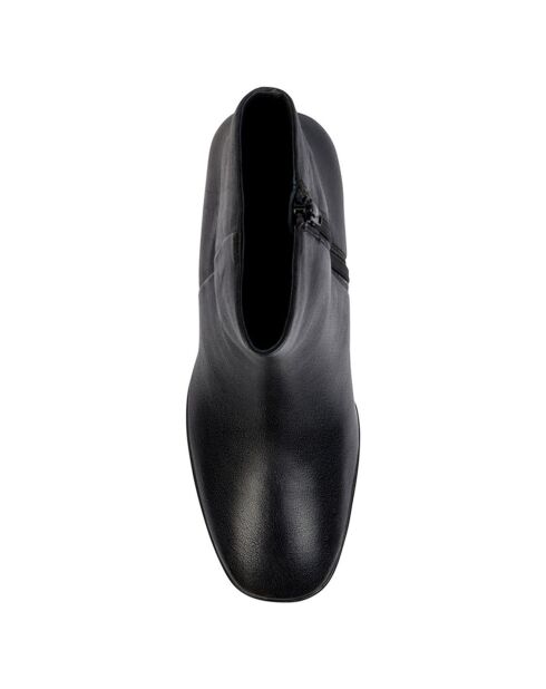 Bottines en Cuir Teulada noires - Talon 9 cm