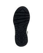 Baskets en Velours de Cuir Weemble noir/jaune