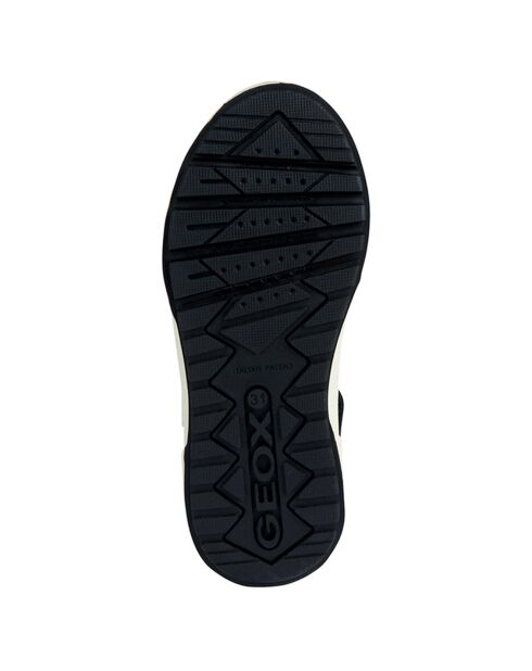 Baskets en Velours de Cuir Weemble noir/jaune