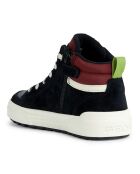 Baskets en Velours de Cuir Weemble noir/jaune