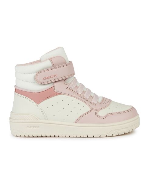 Baskets Washiba rose/blanc