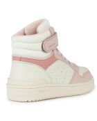 Baskets Washiba rose/blanc
