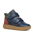 Baskets en Cuir Theleven bleu/vert/rouge