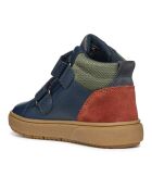 Baskets en Cuir Theleven bleu/vert/rouge