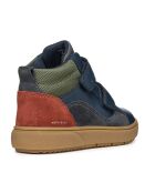 Baskets en Cuir Theleven bleu/vert/rouge
