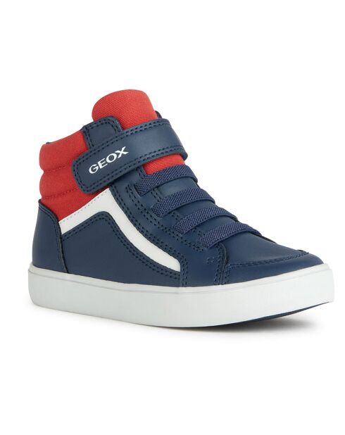 Baskets Gisli bleu/rouge