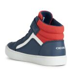 Baskets Gisli bleu/rouge