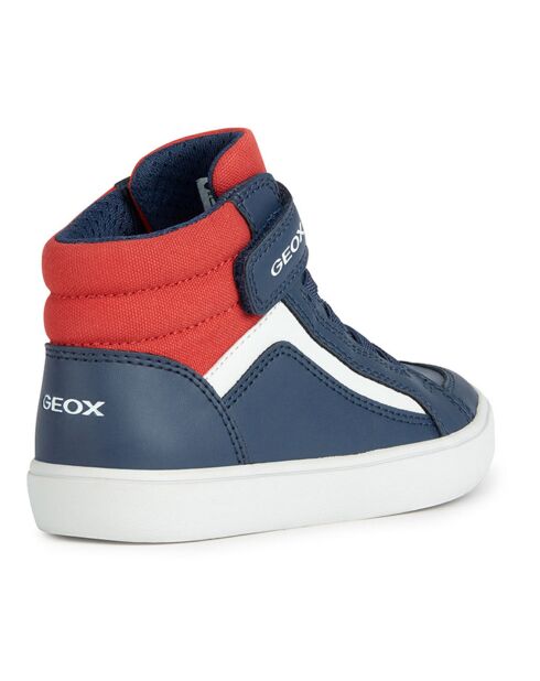 Baskets Gisli bleu/rouge