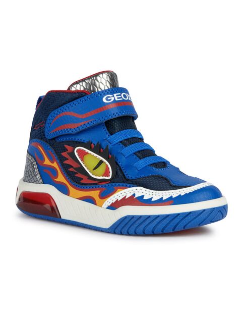 Baskets Inek LED bleu/rouge