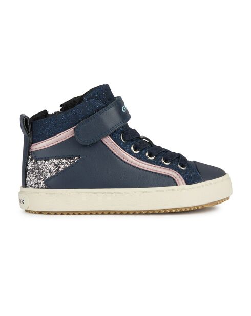 Baskets Kalispera bleu marine/rose