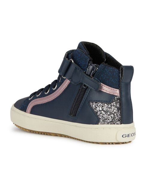 Baskets Kalispera bleu marine/rose
