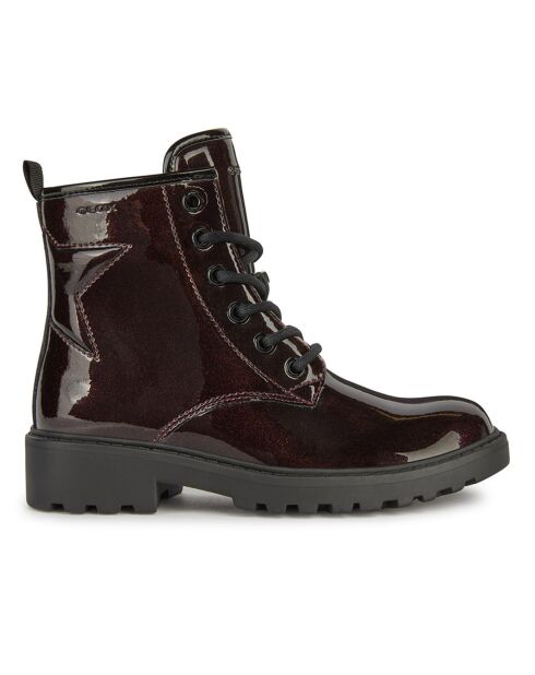 Bottines Casey bordeaux vernis