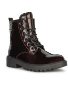 Bottines Casey bordeaux vernis
