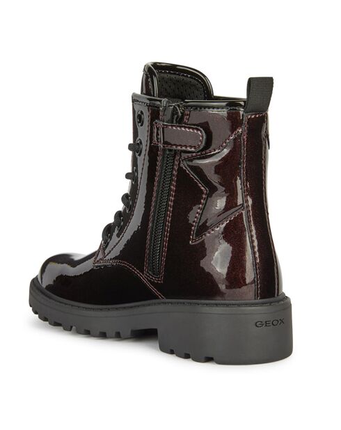 Bottines Casey bordeaux vernis