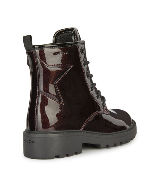 Bottines Casey bordeaux vernis