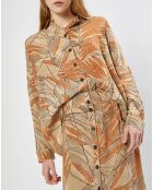 Chemise large Amélie ocre