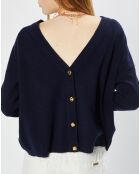 Cardigan con scollo a V Marianne Nocturne 100% lana merino