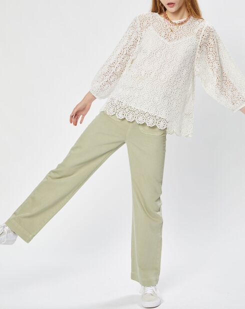 Pantalon en Coton évasé James kaki