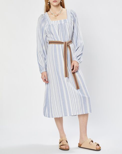 Patricia blaues weites Kleid