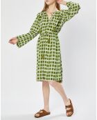 Robe caftan Kyoto verte