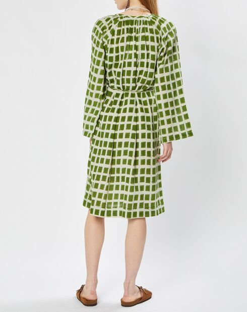 Robe caftan Kyoto verte