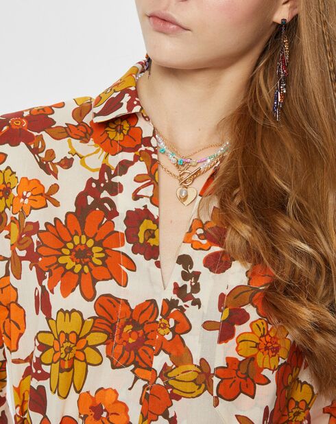 Danae oranje hemdjurk