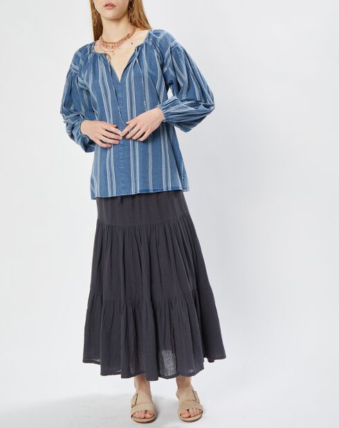 Tunique rayée Renata bleue