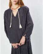 Tunique loose Cleo carbone