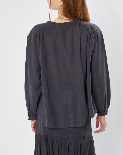 Tunique loose Cleo carbone