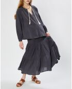 Tunique loose Cleo carbone