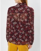 Chemise Daisy imprimée rouge