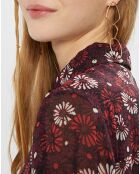 Chemise Daisy imprimée rouge