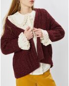 Gilet Rejane bordeaux