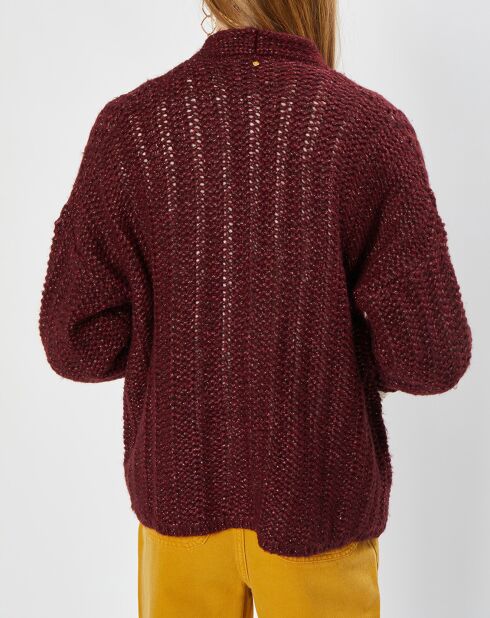 Gilet Rejane bordeaux