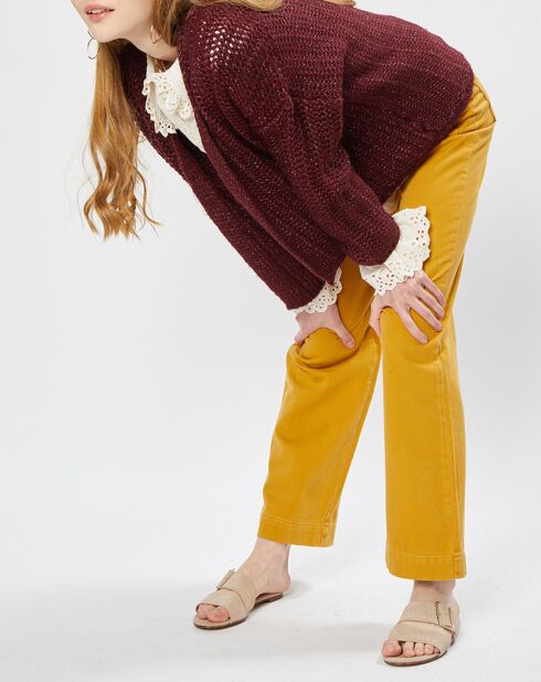 Gilet Rejane bordeaux