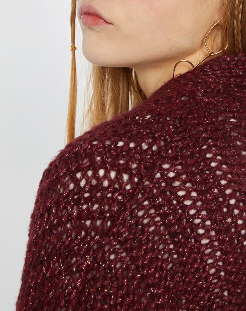 Gilet Rejane bordeaux