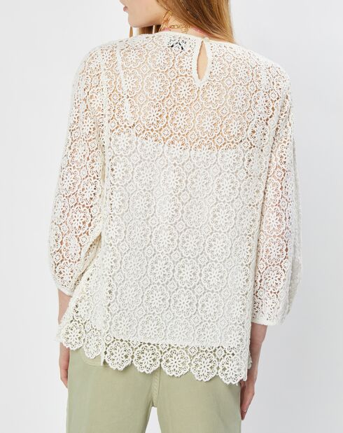 Túnica Laeticia de algodón crudo