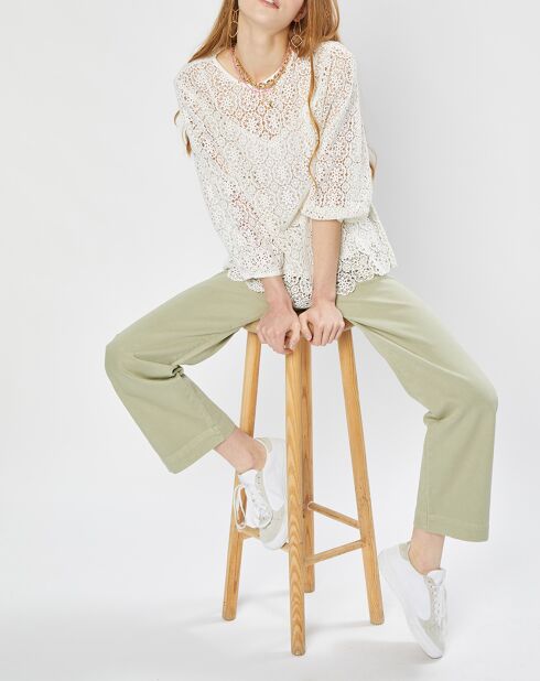 Túnica Laeticia de algodón crudo