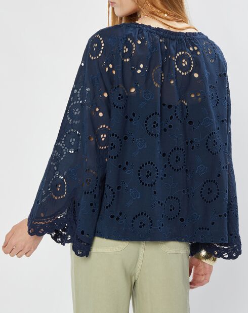 Túnica de noche Sarah en mezcla de algodón