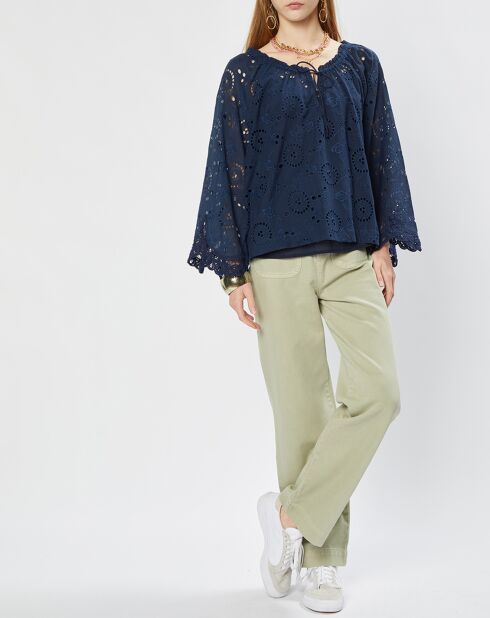 Túnica de noche Sarah en mezcla de algodón